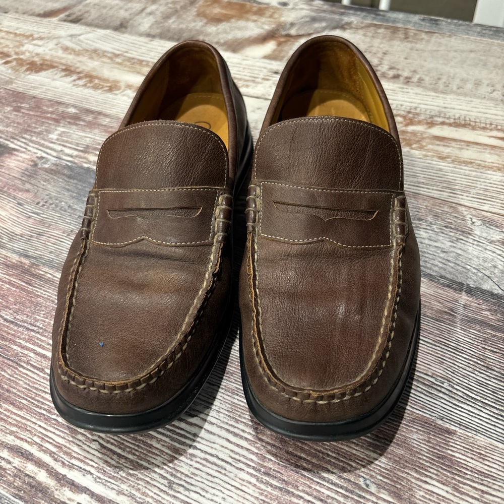 Cole Haan Air soles men’s brown leather her loafers Sz 9.5M